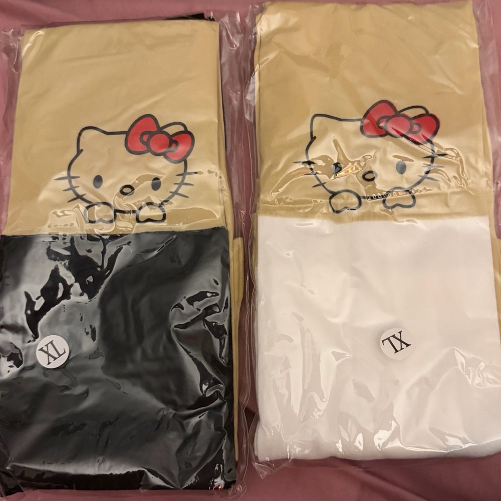 NWT - Women’s Hello Kitty Mock Thigh High Tights - XL